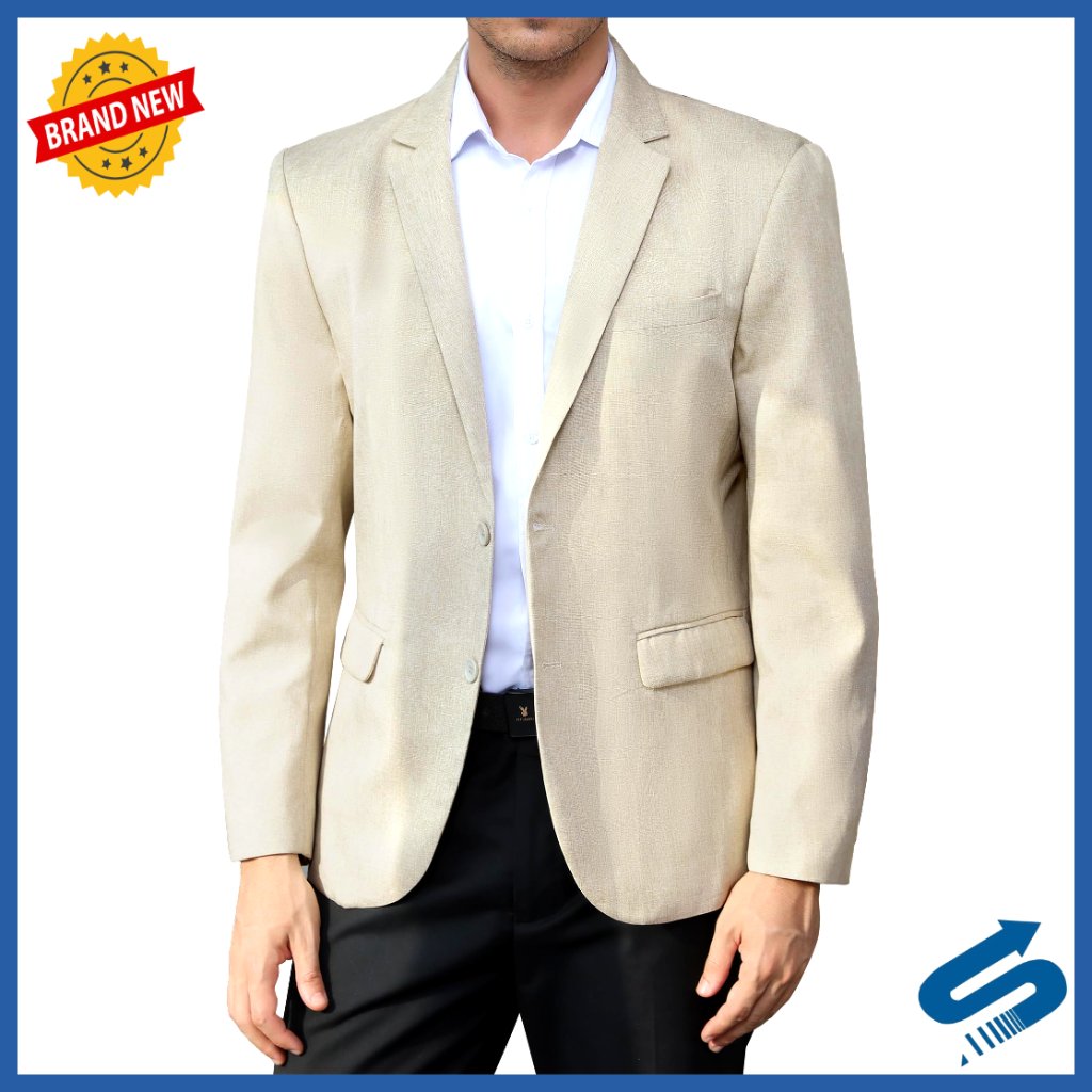 Men's Lightweight Sport Coat Blazer Regular Fit Linen Blend Business Casual
